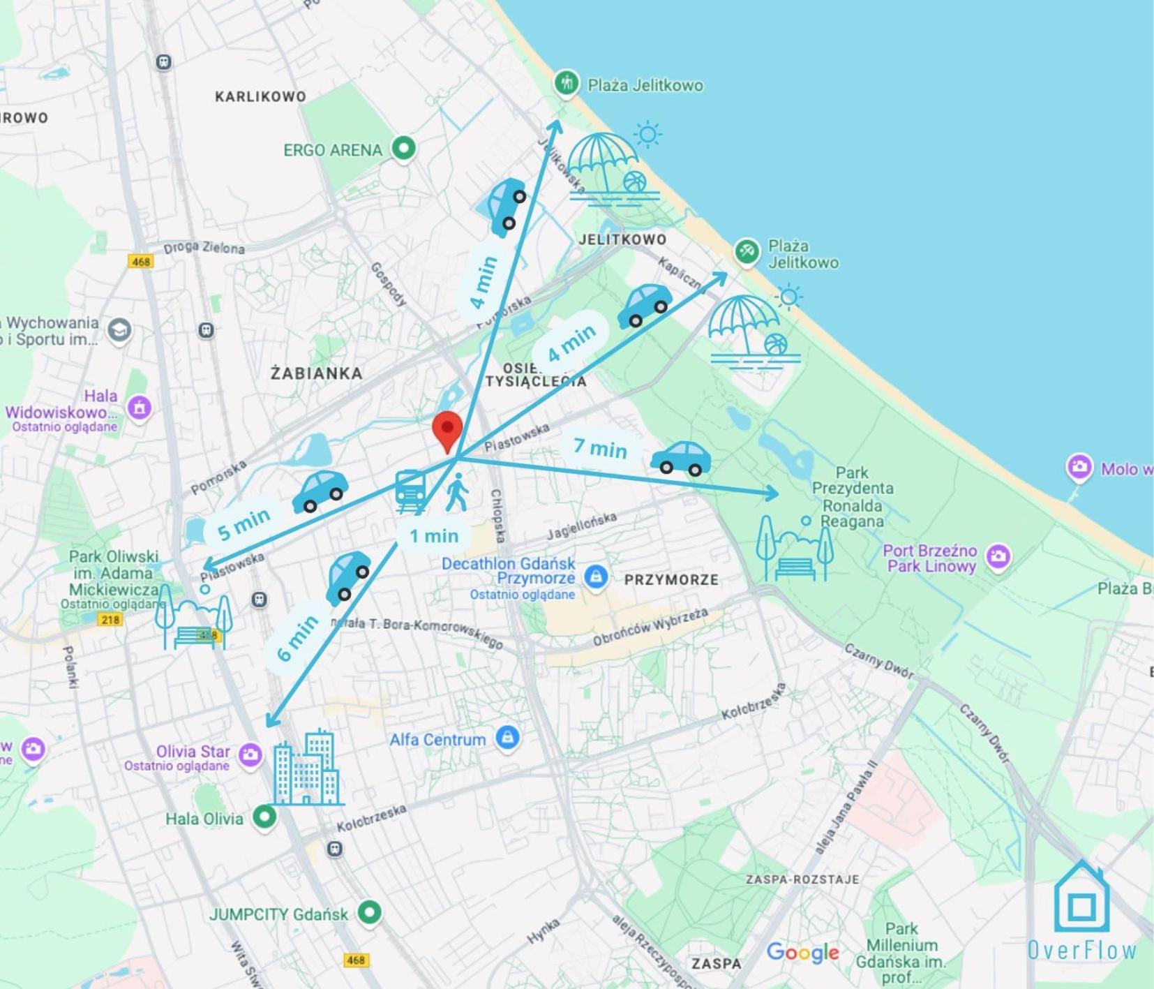 Purple Room - Charming Place, 15 Minutes To Gdansk Old Town & 5 Minutes To Seaside Exterior photo